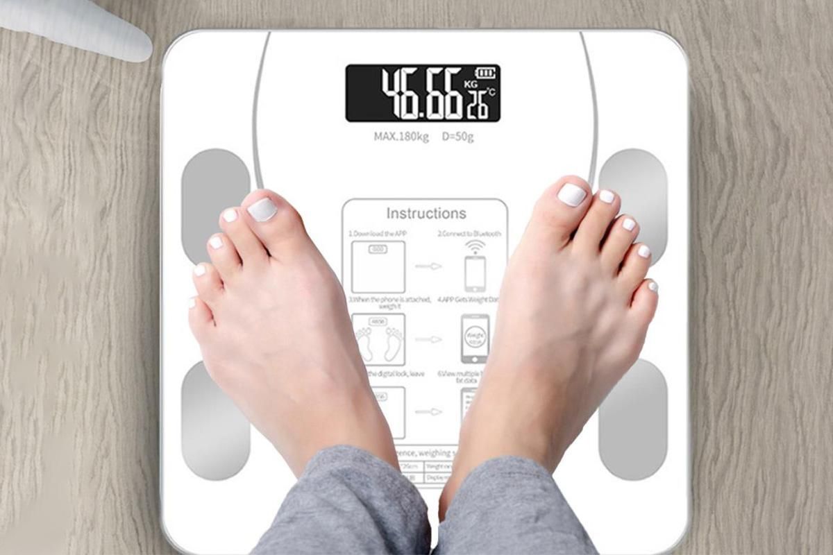 Smart Digital Bathroom Body Fat Scale 180KG Bluetooth Scales Weight -White - Image 4