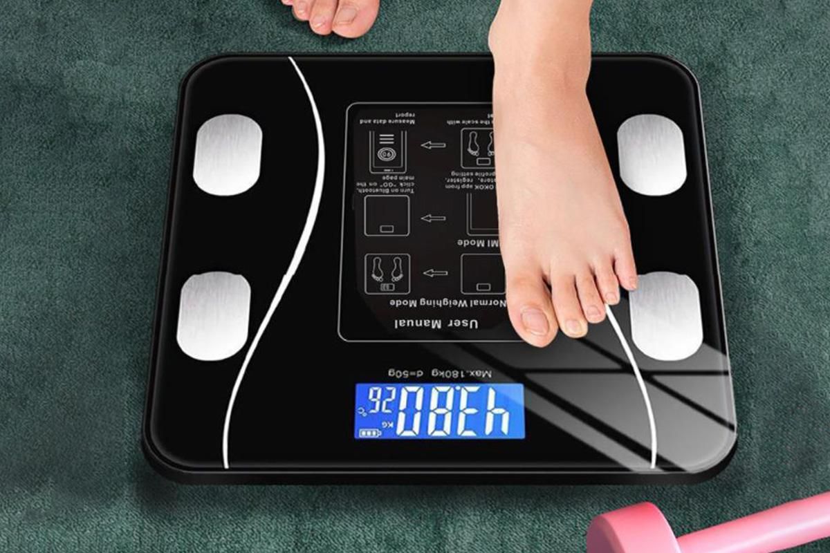 Smart Digital Bathroom Body Fat Scale 180KG Bluetooth Scales Weight -Black - Image 4