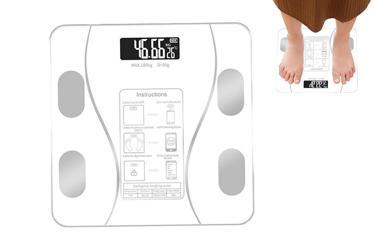 Smart Digital Bathroom Body Fat Scale 180KG Bluetooth Scales Weight -Black - Image 8