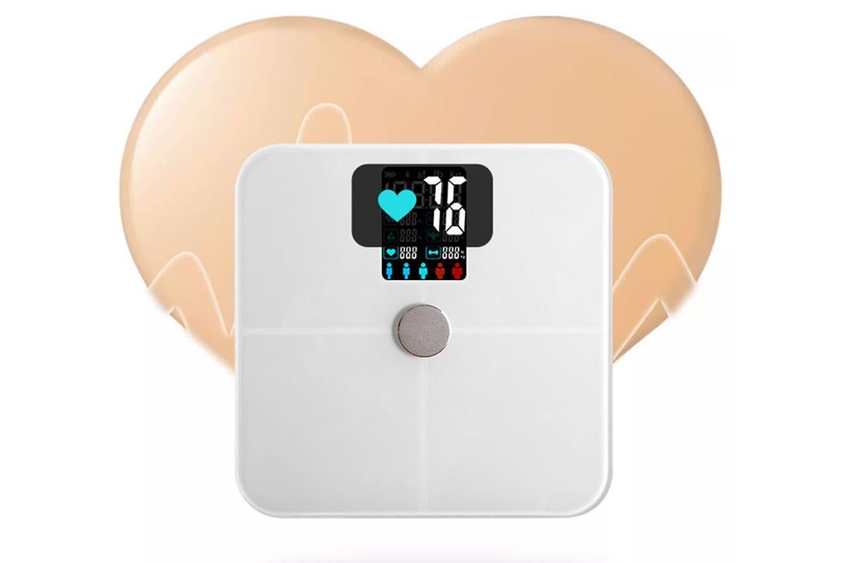 Smart Digital Bathroom Body Fat Scale 180KG Bluetooth Scales Weight for BMI Water -White - Image 3
