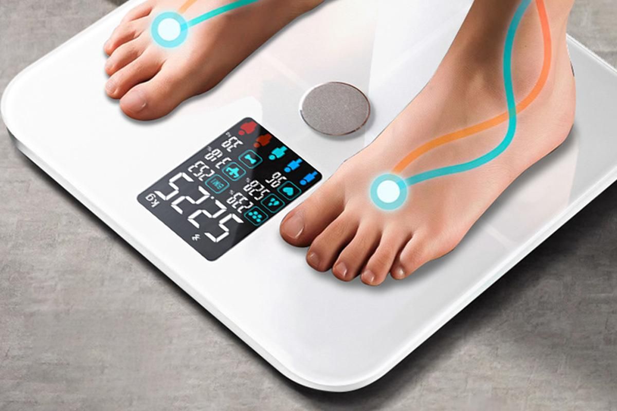 Smart Digital Bathroom Body Fat Scale 180KG Bluetooth Scales Weight for BMI Water -White - Image 4