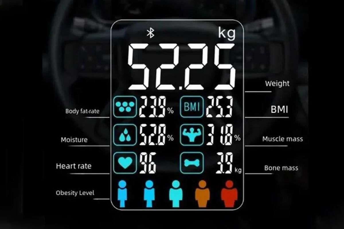 Smart Digital Bathroom Body Fat Scale 180KG Bluetooth Scales Weight for BMI Water -White - Image 5