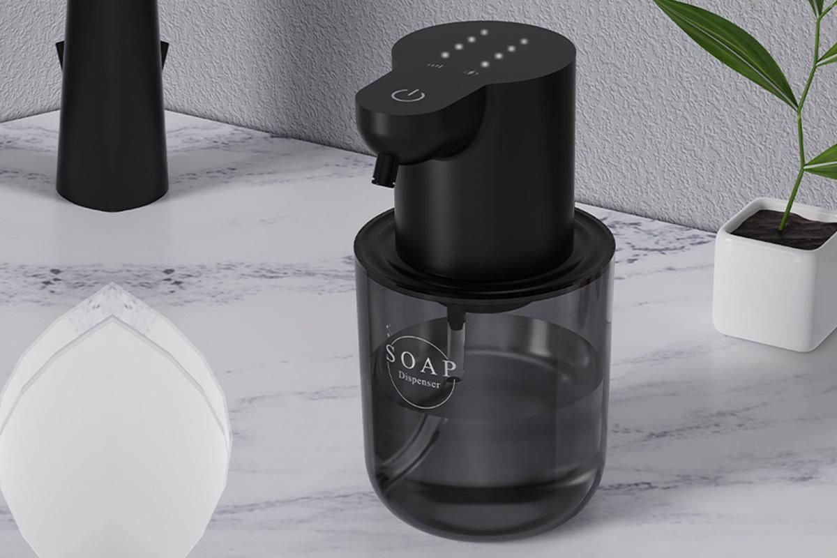 400ml Automatic Foaming Soap Dispenser 4 Level Touchless Foam Soap Dispenser -Black - Image 2