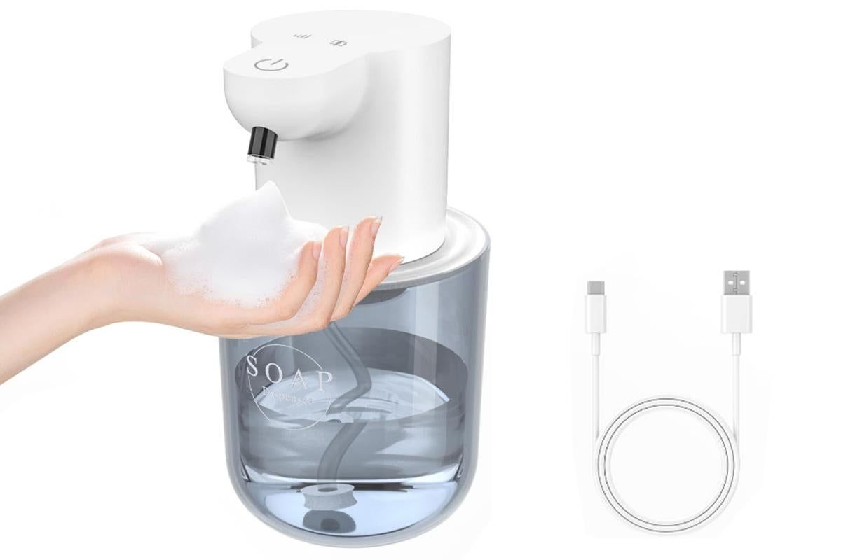 400ml Automatic Foaming Soap Dispenser 4 Level Touchless Foam Soap Dispenser -Black - Image 6