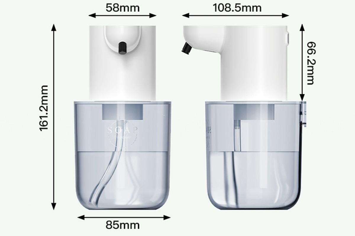 400ml Automatic Foaming Soap Dispenser 4 Level Touchless Foam Soap Dispenser -White - Image 5