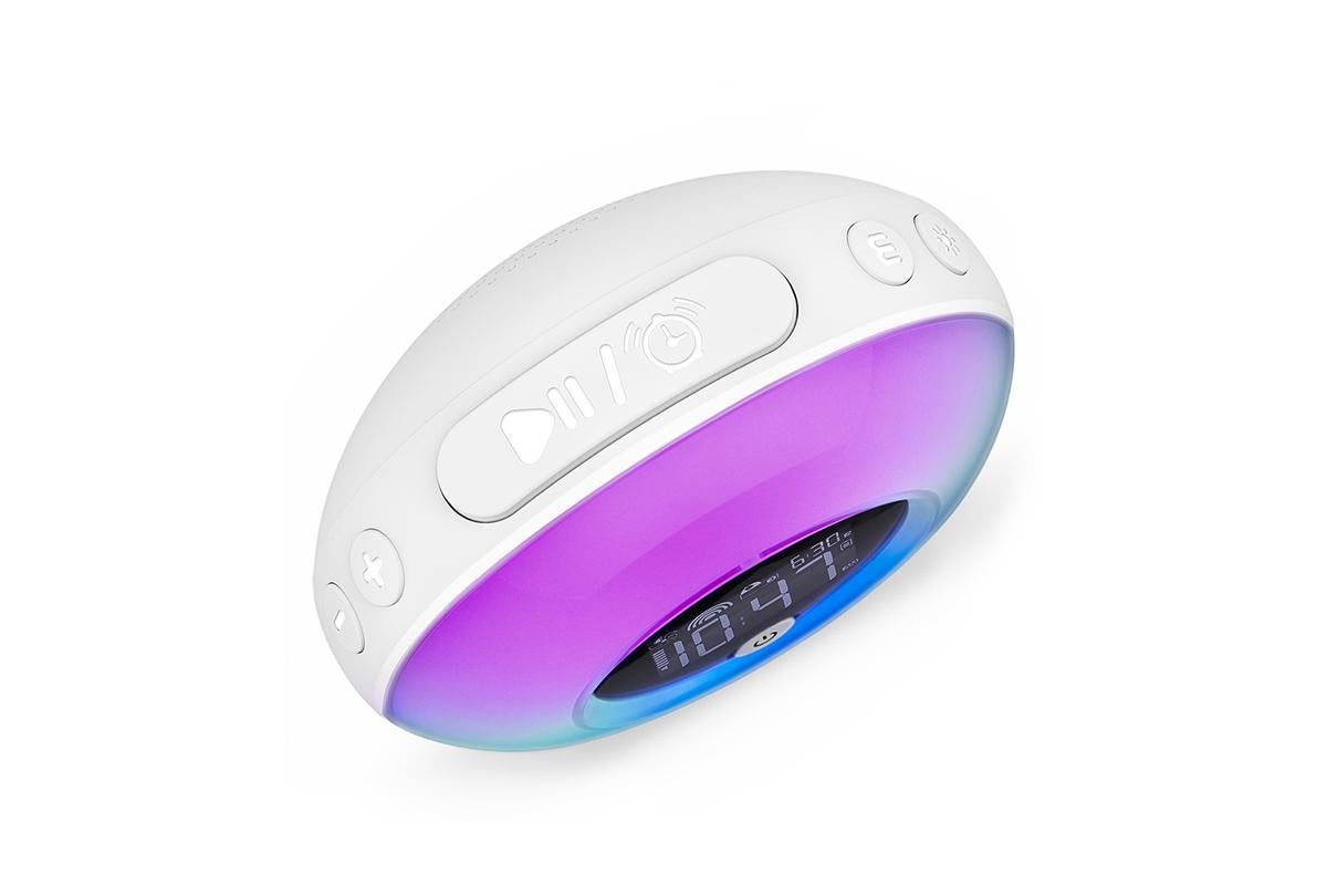 Wake-Up Light Alarm Clock Night Light Alarm Clock with Bluetooth Speaker Dimmable Colorful Light - Image 4