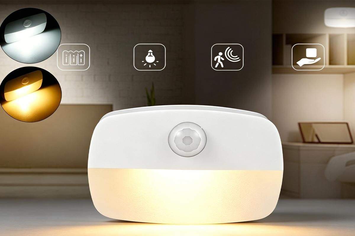 2PCS LED Motion Sensor Night Light Battery Powered Closet Stair Light - Image 3