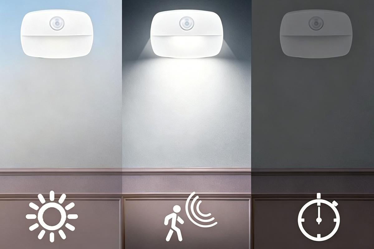 2PCS LED Motion Sensor Night Light Battery Powered Closet Stair Light - Image 4