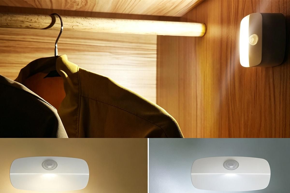 2PCS LED Motion Sensor Night Light Battery Powered Closet Stair Light - Image 5