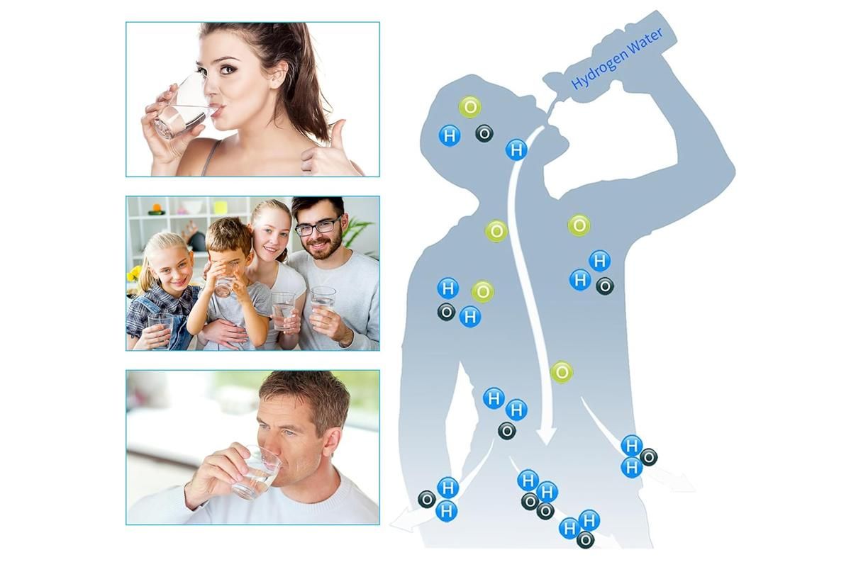 Portable Rechargeable Hydrogen Rich Water Generator Bottle for Health Life - Image 6