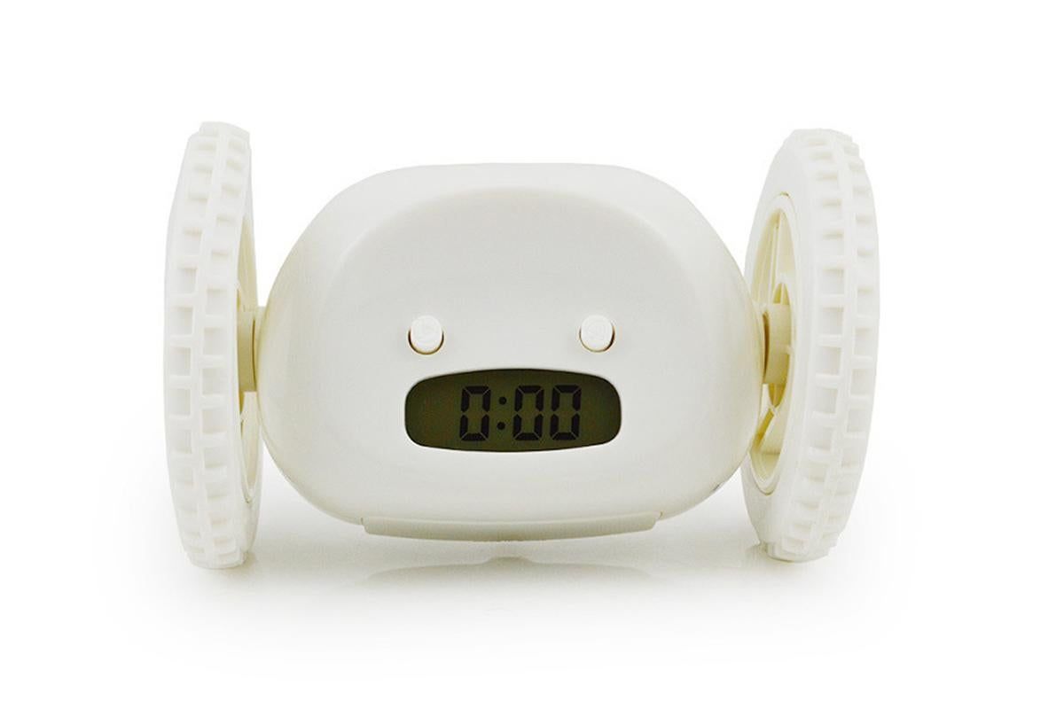Rolling Loud Alarm Clock Runaway Bedside Mobile Clock for Deep Sleepers Home Decoration - Black - Image 6