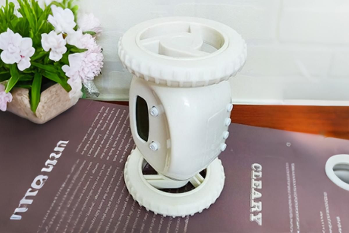 Rolling Loud Alarm Clock Runaway Bedside Mobile Clock for Deep Sleepers Home Decoration - White - Image 2