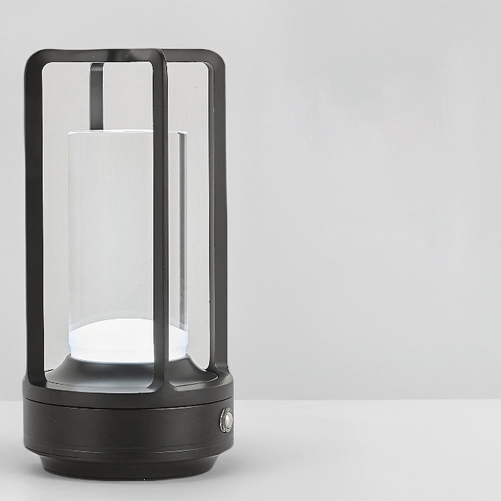 Table Lamp Rechargeable with Touch Dimmer for Bedroom - Black - Image 3