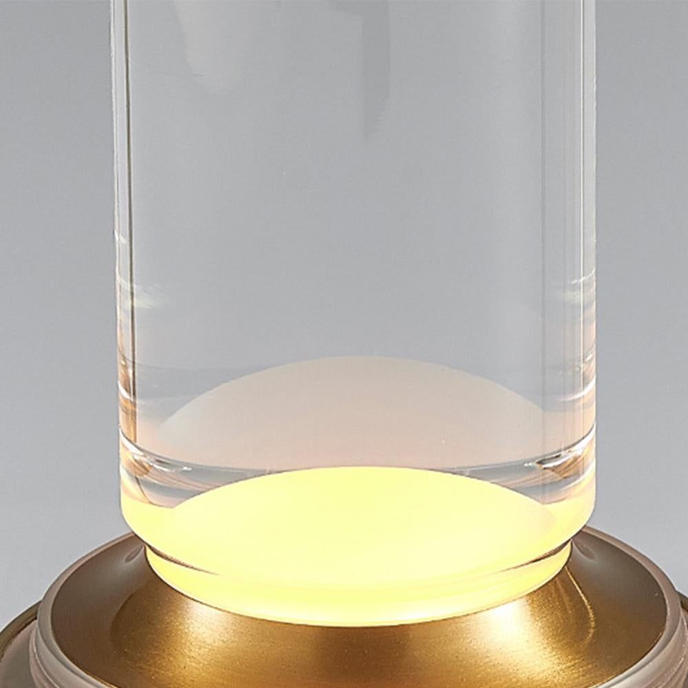 Table Lamp Rechargeable with Touch Dimmer for Bedroom - Silver - Image 3