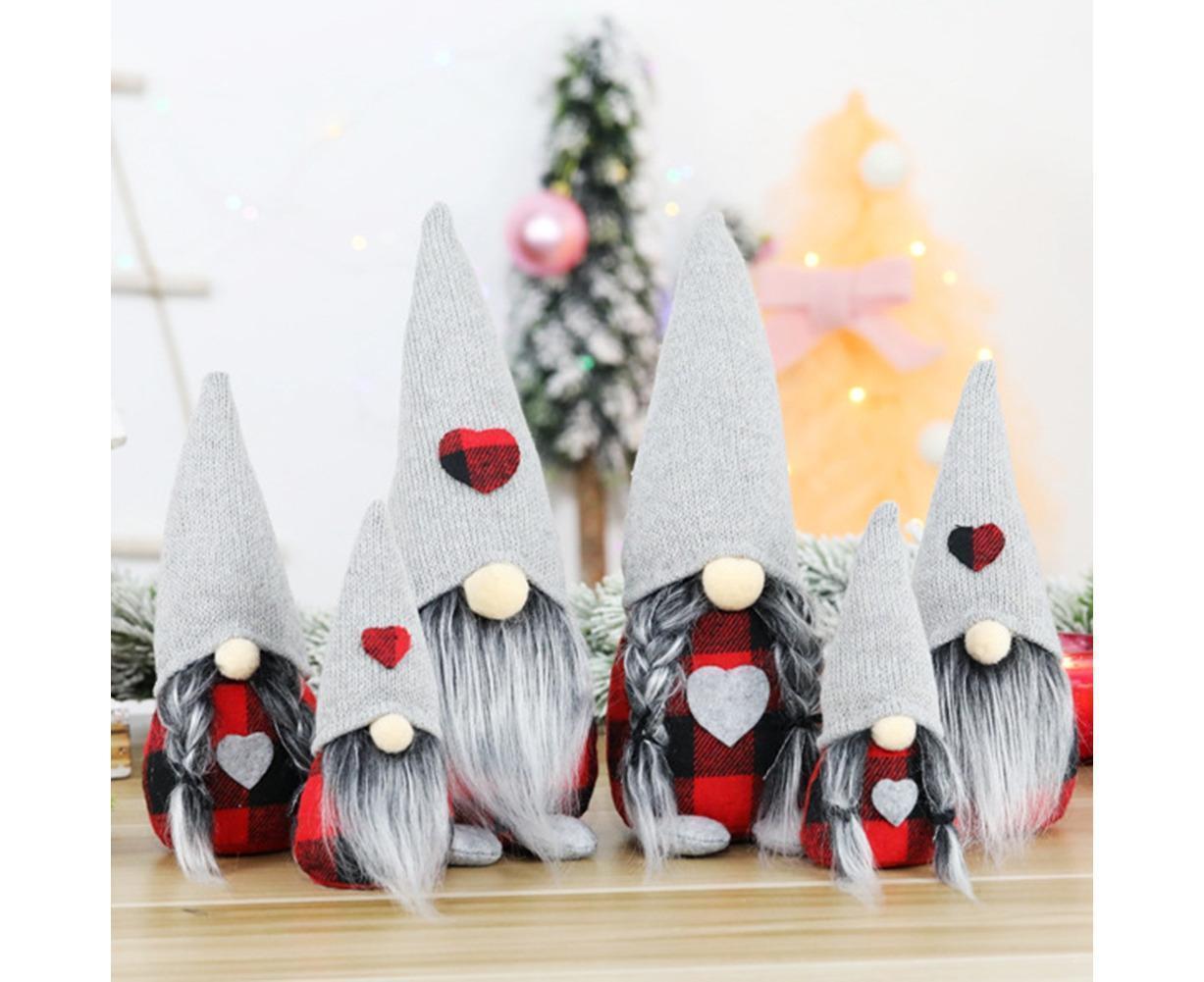 Christmas Ornaments Gnome Faceless Santa Doll Window Tabletop Decoration Gift-L - Image 2