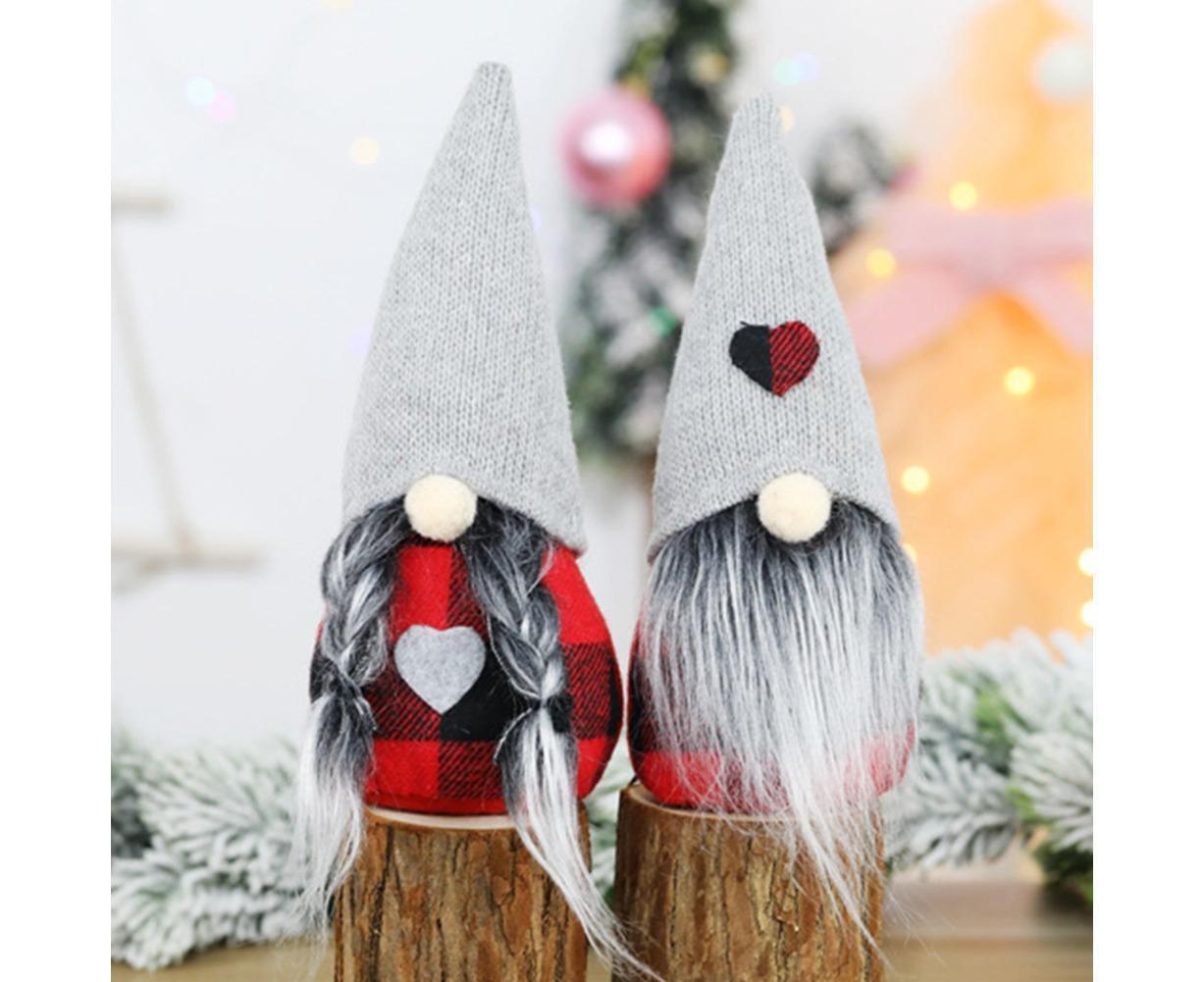 Christmas Ornaments Gnome Faceless Santa Doll Window Tabletop Decoration Gift-L - Image 3