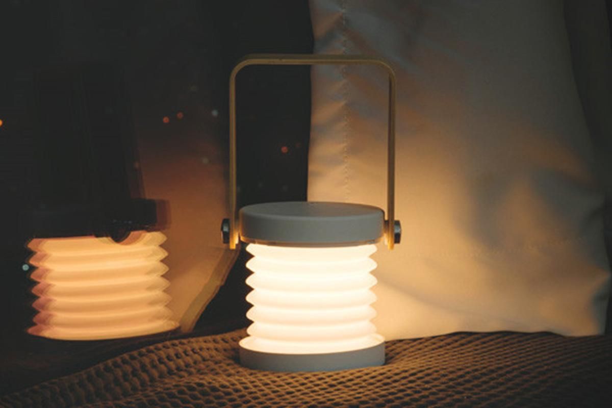 LED Desk Lamp for Office Home Wireless Reading Lamp Dimmable Foldable LED Night Light Portable Camping Flashlight Table Lamp -Grey - Image 3