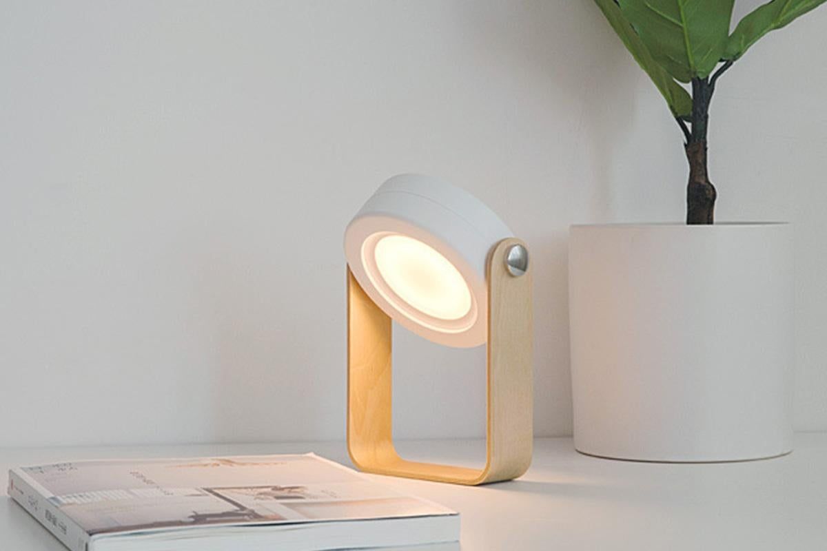 LED Desk Lamp for Office Home Wireless Reading Lamp Dimmable Foldable LED Night Light Portable Camping Flashlight Table Lamp -White - Image 3