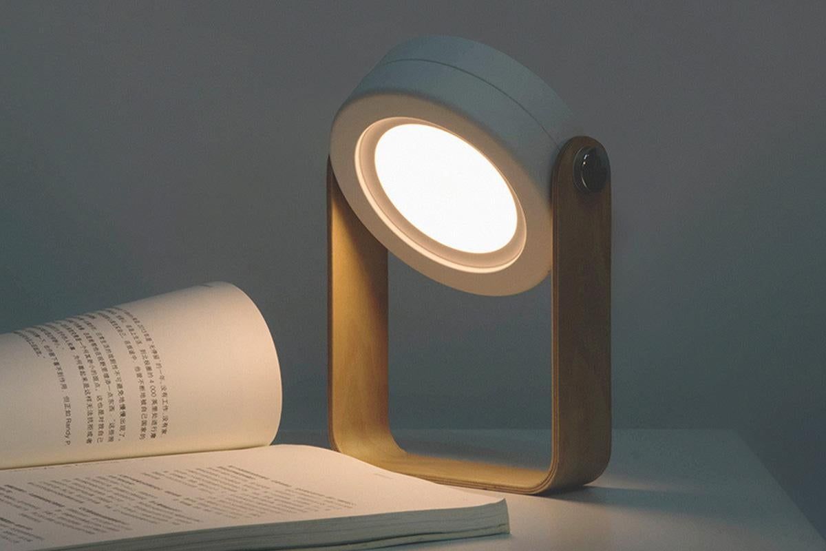 LED Desk Lamp for Office Home Wireless Reading Lamp Dimmable Foldable LED Night Light Portable Camping Flashlight Table Lamp -White - Image 4