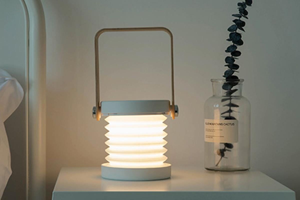 LED Desk Lamp for Office Home Wireless Reading Lamp Dimmable Foldable LED Night Light Portable Camping Flashlight Table Lamp -White - Image 5