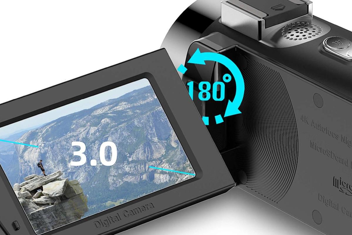 4K Video Camera Camcorder 64MP Vlogging Camera With 28X Digital Zoom for YouTube - Standard Version - Image 4