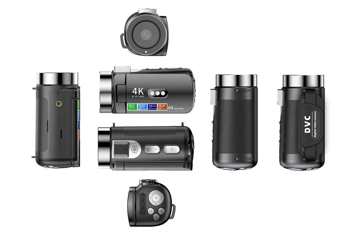 4K Video Camera Camcorder 64MP Vlogging Camera With 28X Digital Zoom for YouTube - Black Pro Version - Image 6