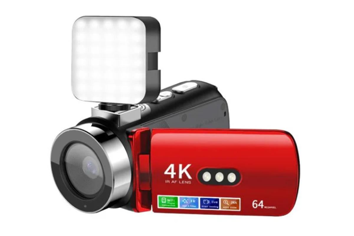 4K Video Camera Camcorder 64MP Vlogging Camera With 28X Digital Zoom for YouTube - Red Pro Version - Image 3