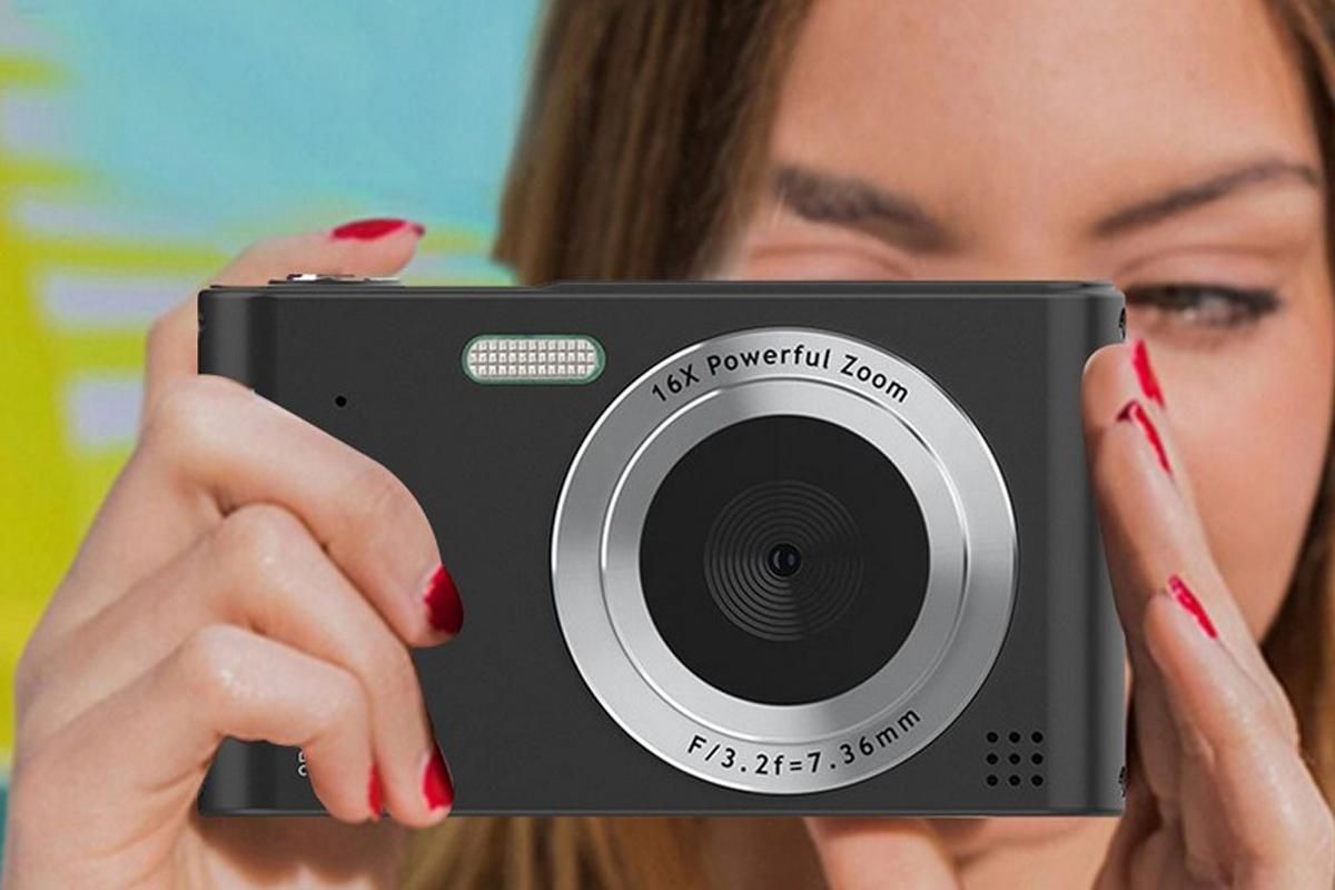 4K HD Digital Camera for Photography and Video Vlogging Camera Camera with 32G Memory Card 16X Digital Zoom -Black - Image 5