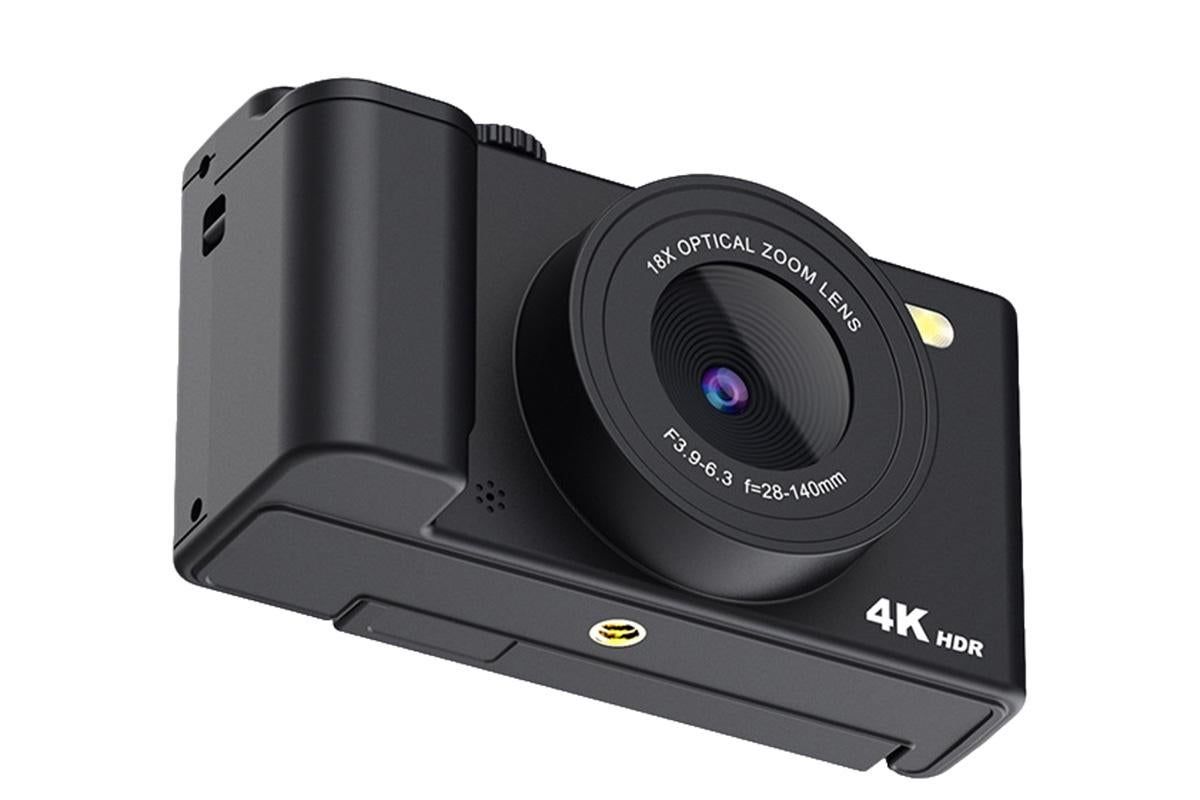 4K Digital Camera Flip Screen Autofocus for Vlogging and Photography Beginners - Black - Image 3
