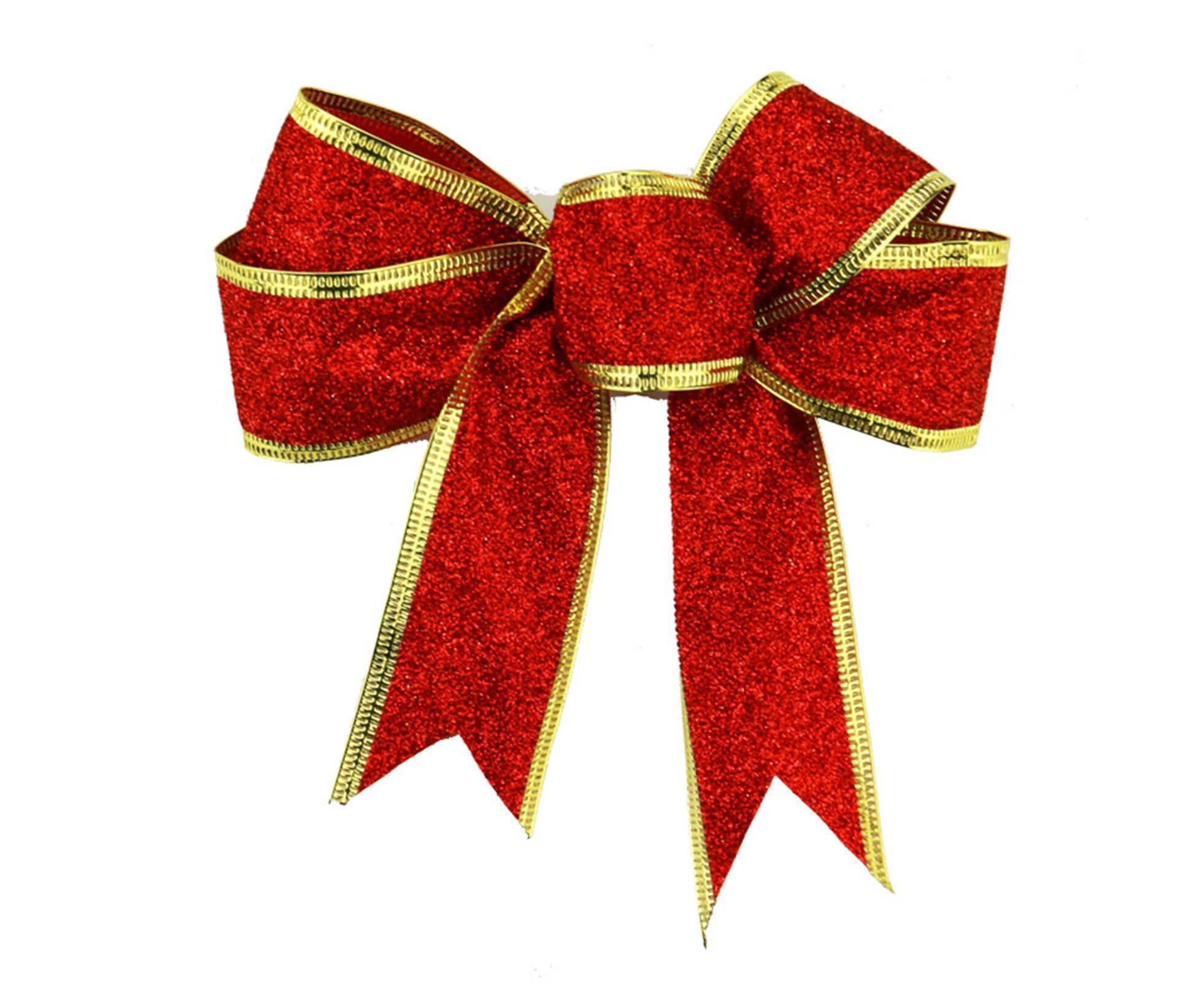 Fabric Xmas Bowknot-Red - Image 2
