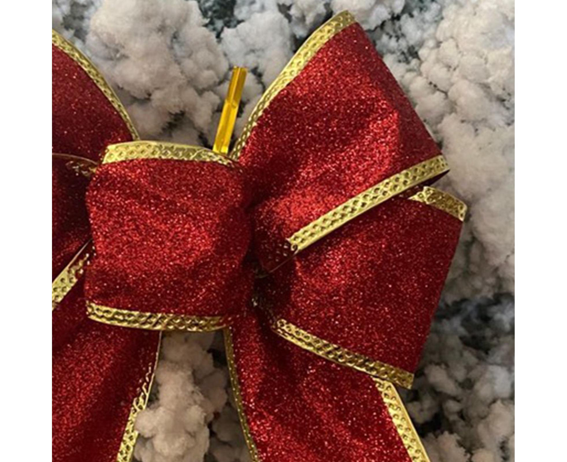 Fabric Xmas Bowknot-Red - Image 4