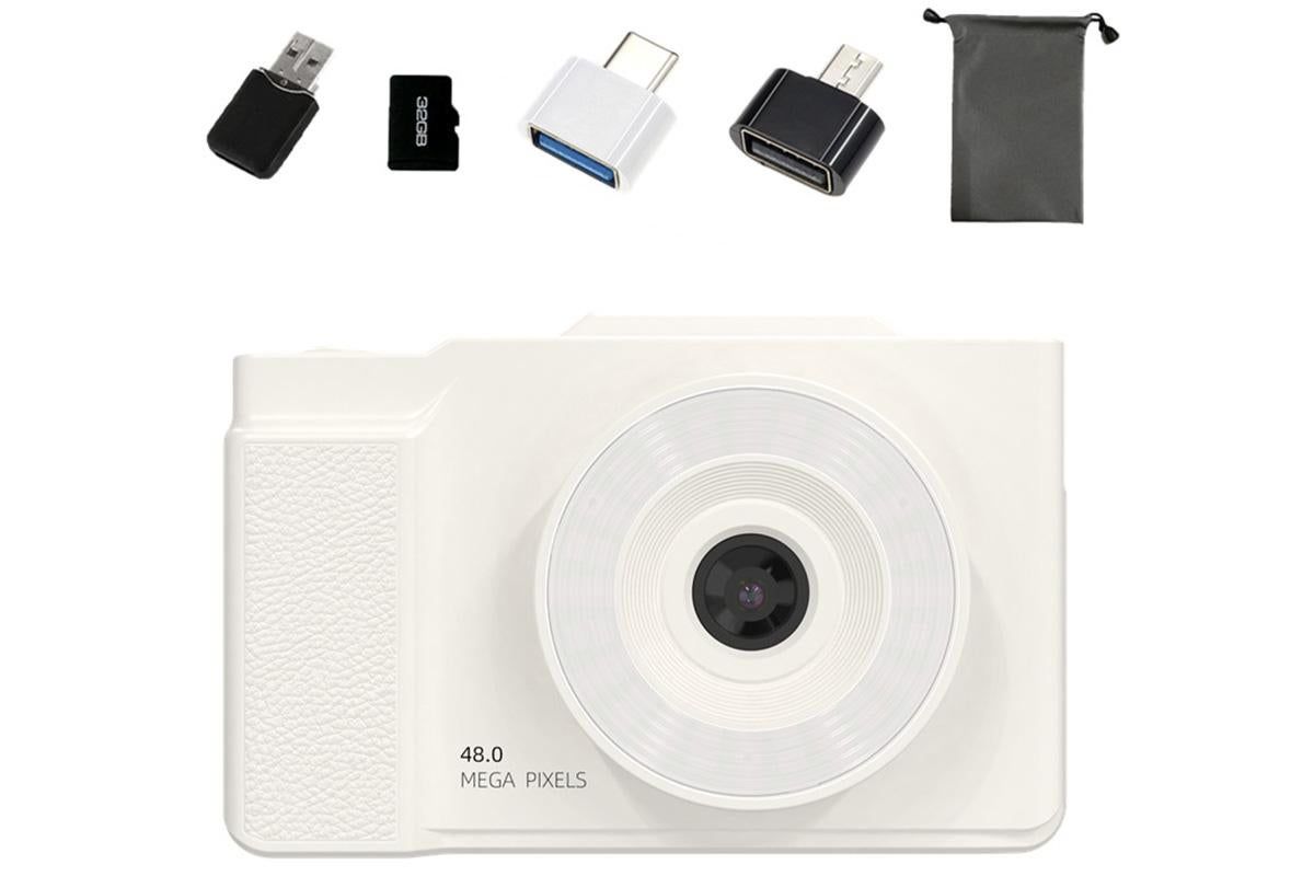 Digital Camera With 180 Degree Flip Screen 16X Digital Zoom Camera With 32G Memory Card -Black - Image 5