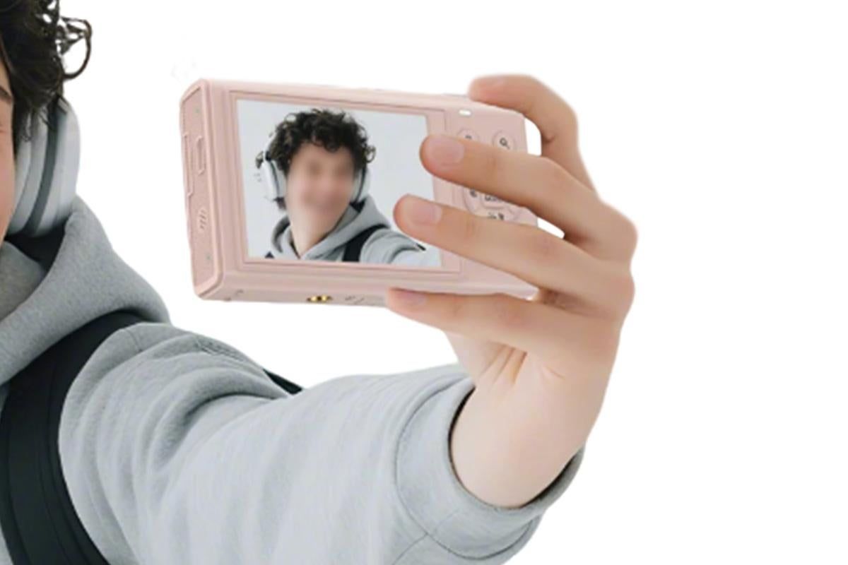 5K HD Dual Screen Digital Camera Point and Shoot Selfie Camera with LED Fill Light - Pink - Image 2