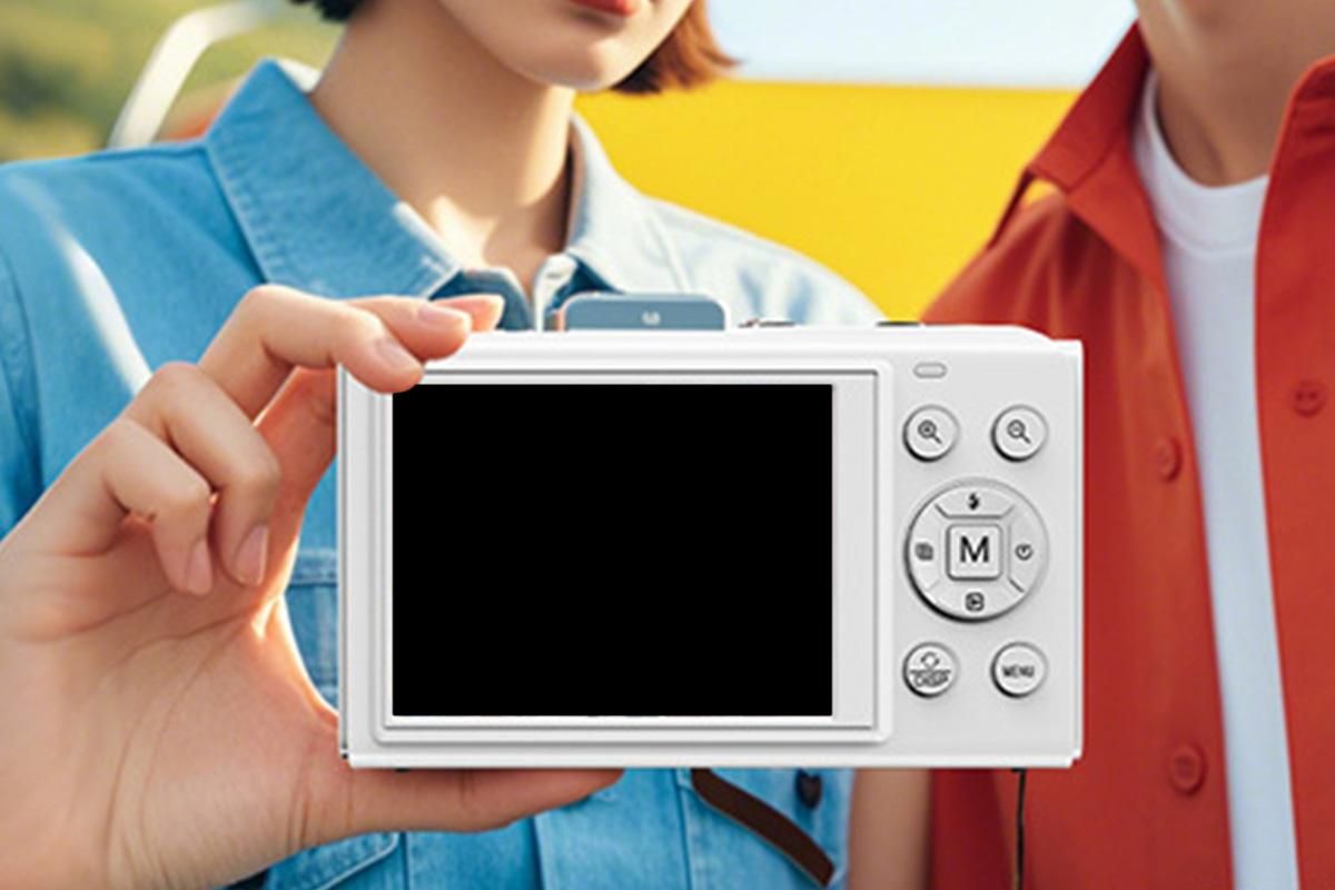 5K HD Dual Screen Digital Camera Point and Shoot Selfie Camera with LED Fill Light - White - Image 3