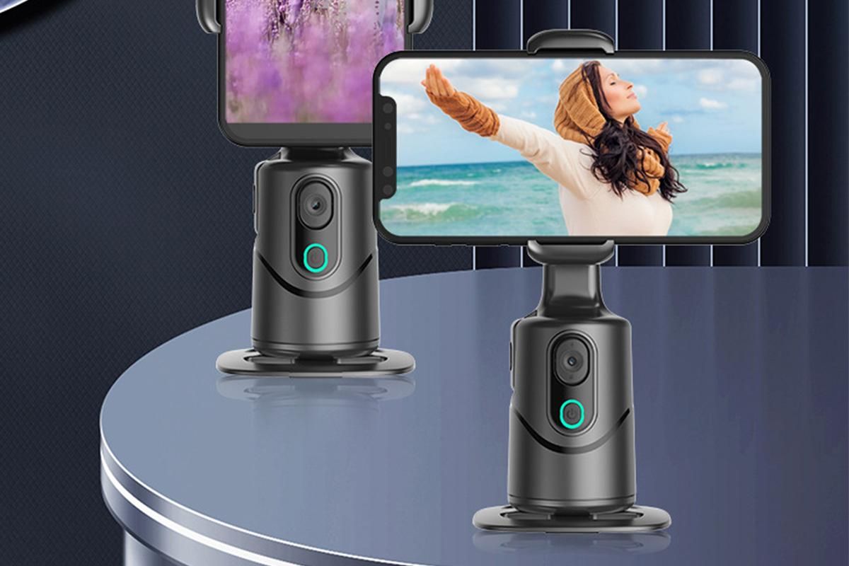 Auto Face Tracking Tripod 360° Rotating Auto Tracking Phone Stand with Remote Gesture Control for TikTok - Image 3