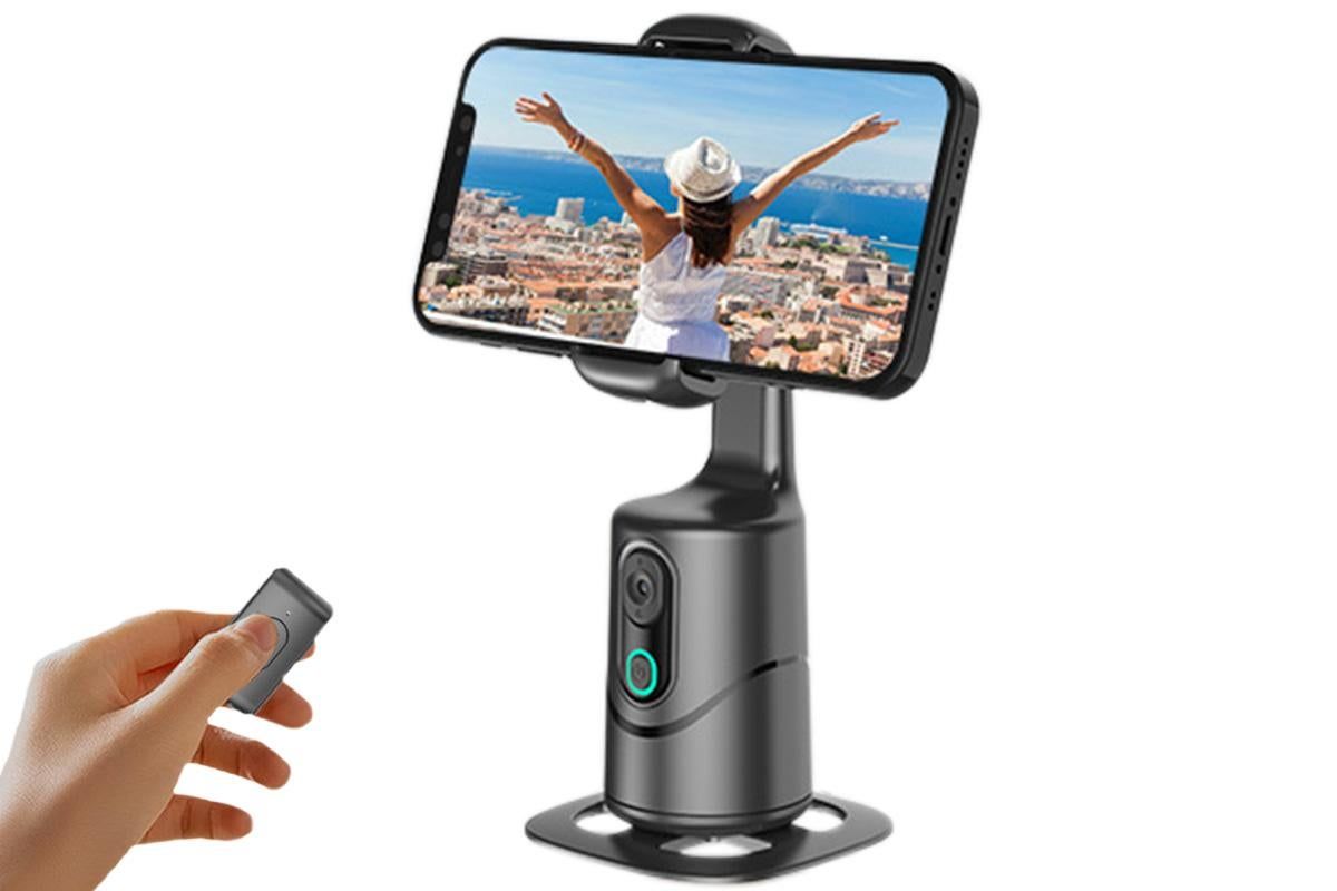 Auto Face Tracking Tripod 360° Rotating Auto Tracking Phone Stand with Remote Gesture Control for TikTok - Image 8