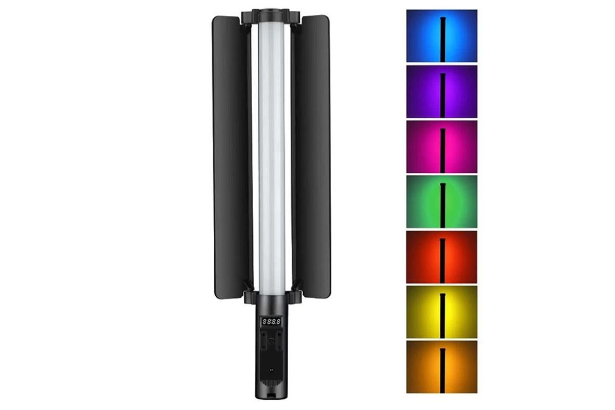 RGB Handheld LED Light Stick Dimmable Photography Lighting Wand - Image 1