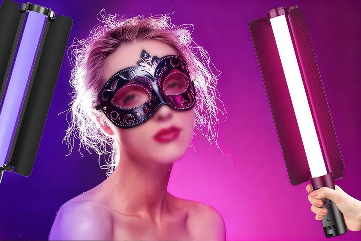 RGB Handheld LED Light Stick Dimmable Photography Lighting Wand - Image 7