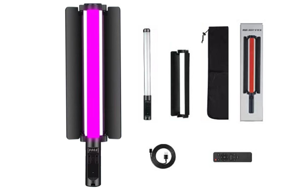 RGB Handheld LED Light Stick Dimmable Photography Lighting Wand - Image 8