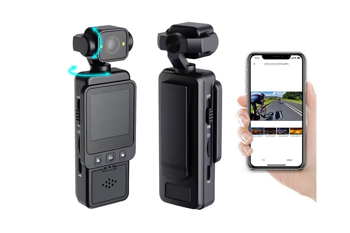 Body Camera Mini Body Cam with WiFi Record for Travel Pet Proof Walk - Image 1