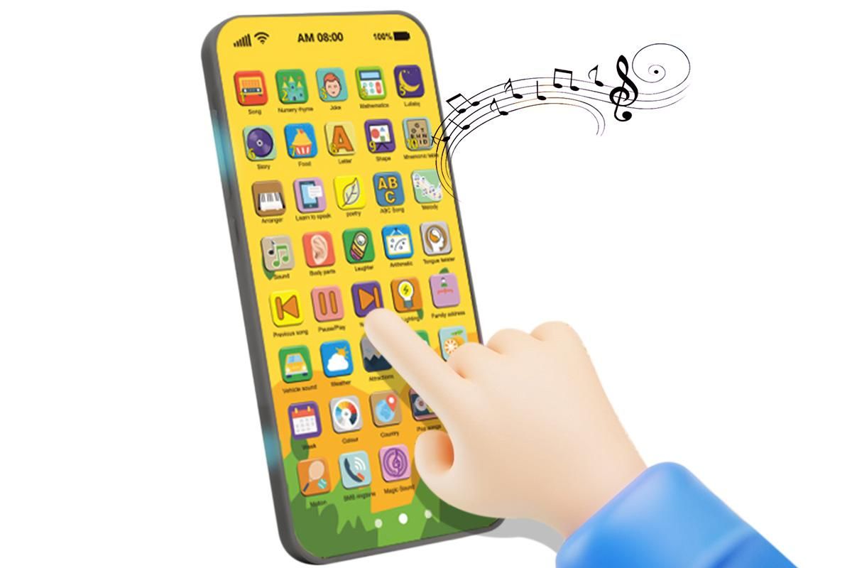Learning Phone Toy with Over 10000 Educational Contents Touch Screen Early Education Gift - Deer - Image 3