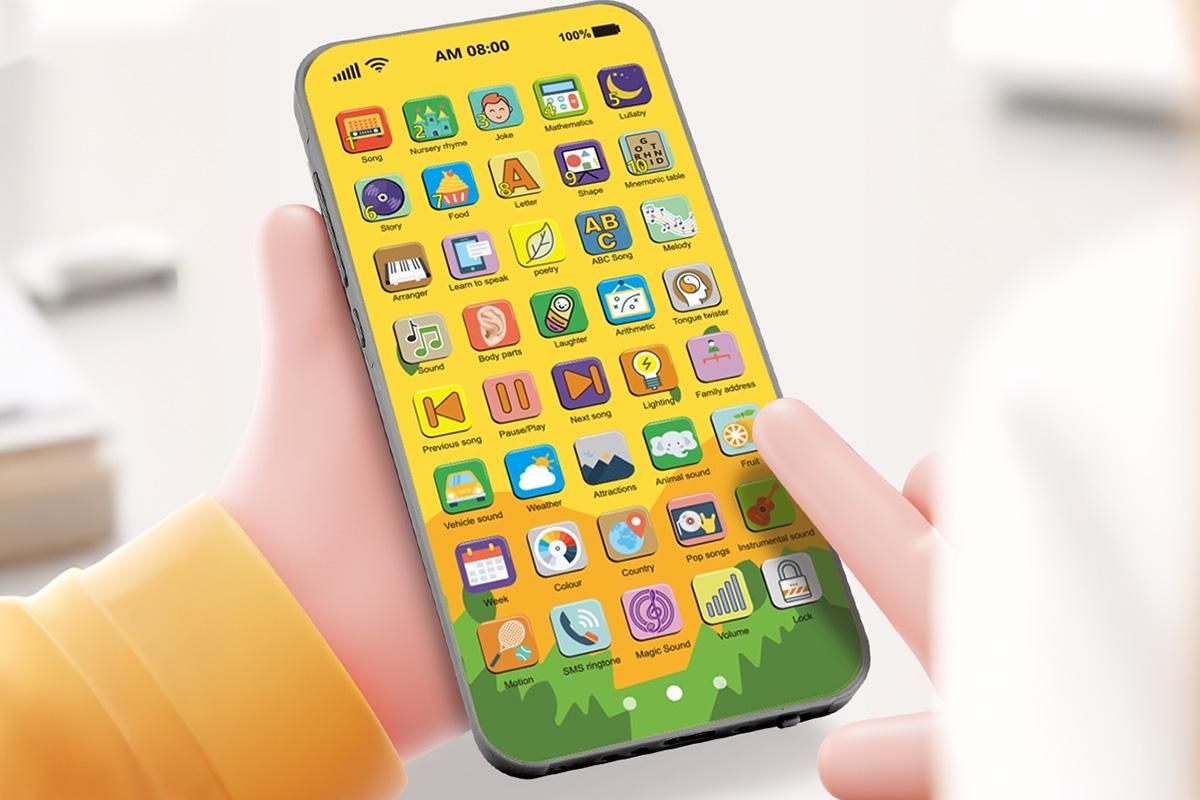 Learning Phone Toy with Over 10000 Educational Contents Touch Screen Early Education Gift - Deer - Image 4
