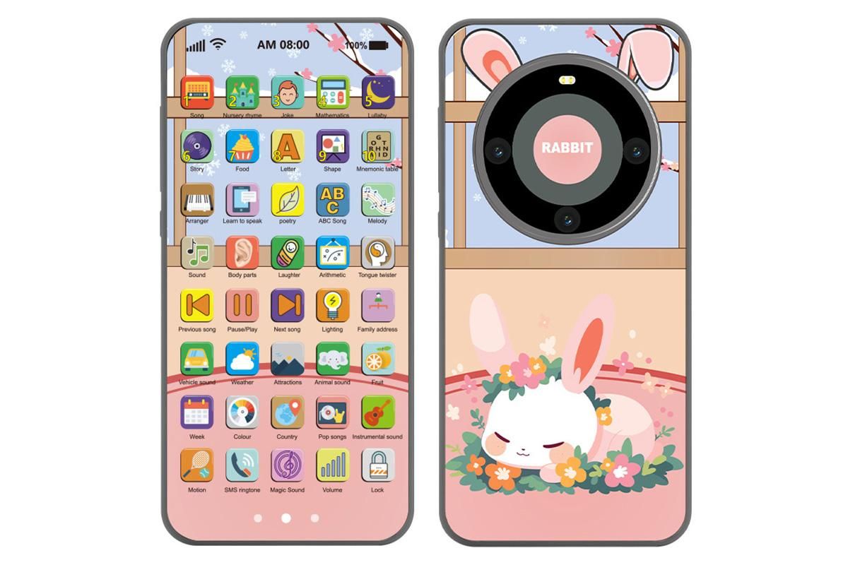 Learning Phone Toy with Over 10000 Educational Contents Touch Screen Early Education Gift - Deer - Image 8