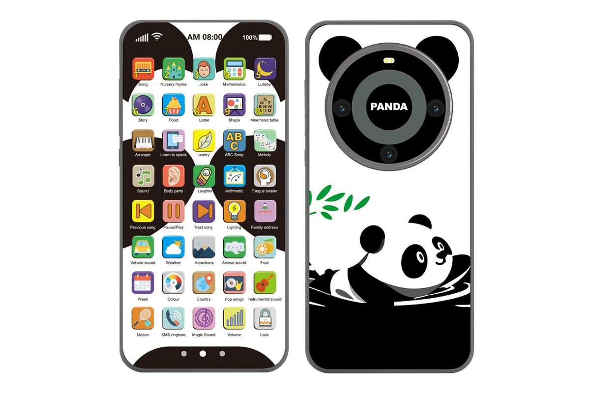 Learning Phone Toy with Over 10000 Educational Contents Touch Screen Early Education Gift - Panda - Image 6
