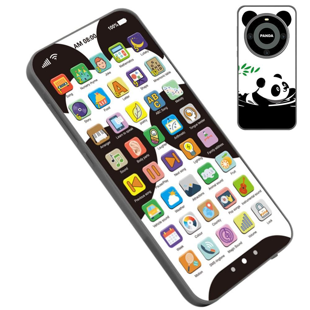 Learning Phone Toy with Over 10000 Educational Contents Touch Screen Early Education Gift - Panda - Image 7