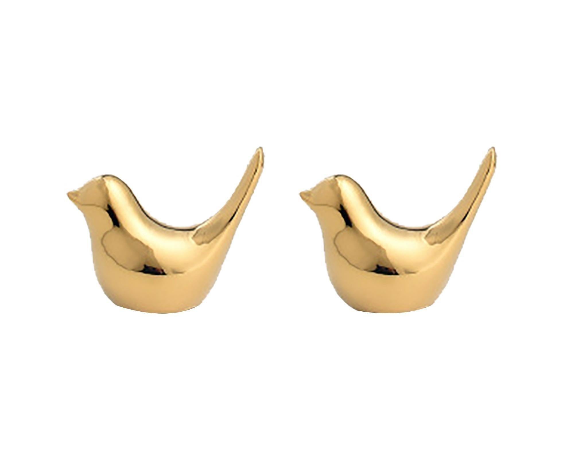 2Pcs Display Mold Wear-resistant Bird Pattern Ceramic Little Bird Statue Ornament for Bookshelf- S - Image 1