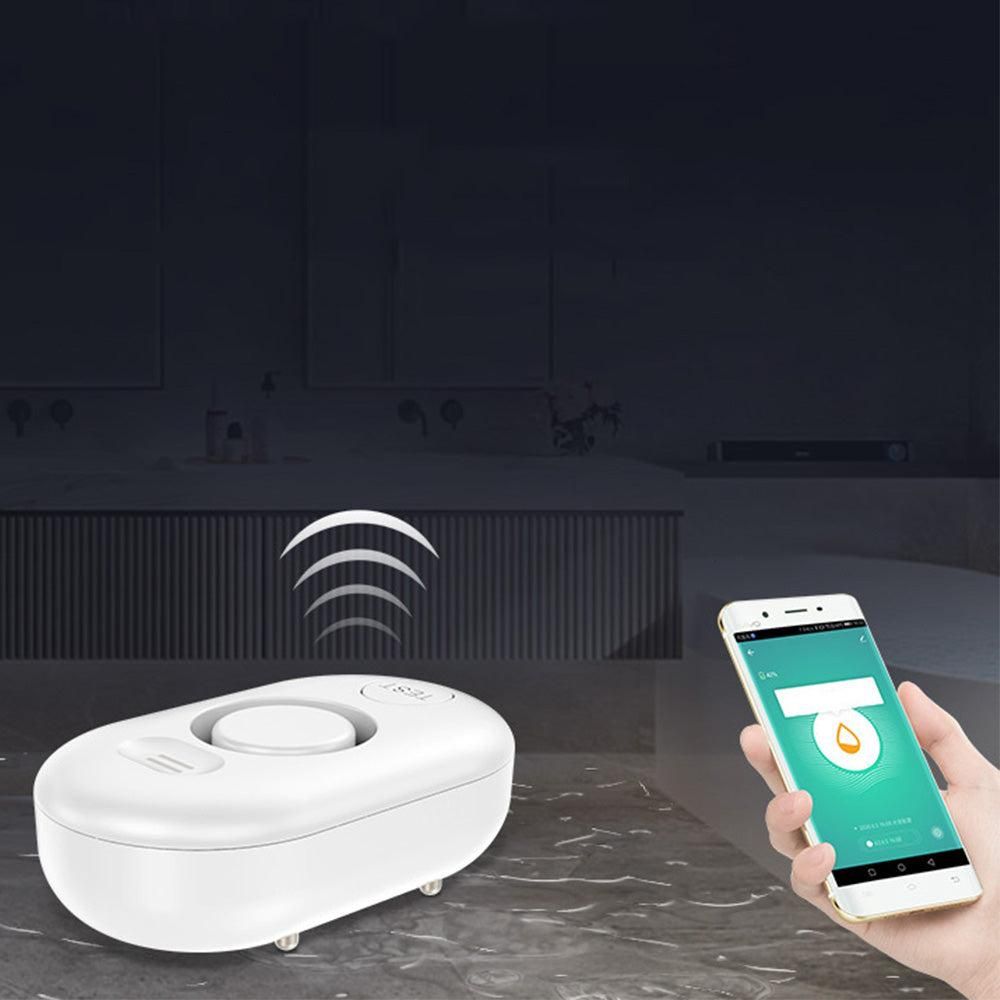 100dB WiFi Water Leak Detector Wireless Smart Water Sensor Alarm with Tuya App Notifications - Image 2