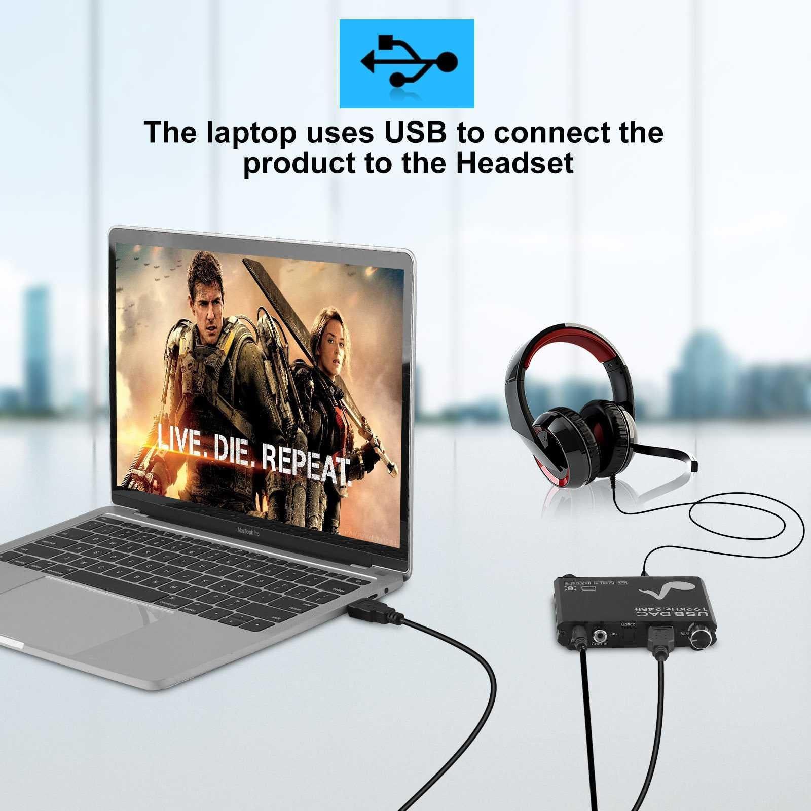 AY107 Digital to Analog Converter Optical Fiber Analog Audio Decoder USB Sound Card Digital Audio Converter - Image 5