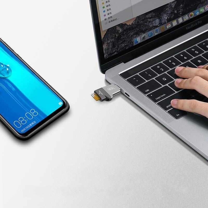 Type-C USB-C USB 3.1 High Speed OTG Memory Card Reader For Type-C Smart Phone Tablet Laptop Macbook - Image 4