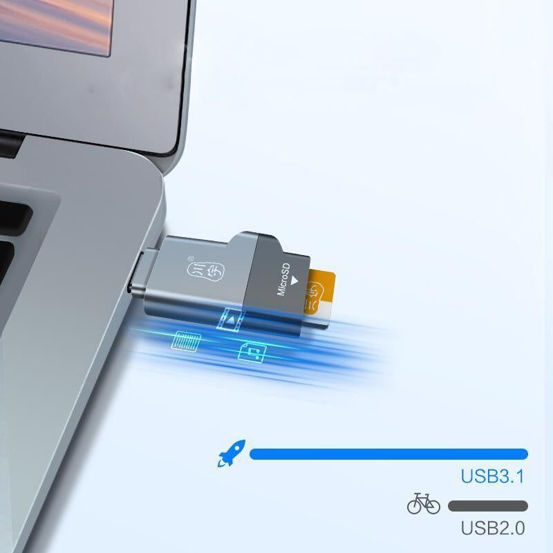 Type-C USB-C USB 3.1 High Speed OTG Memory Card Reader For Type-C Smart Phone Tablet Laptop Macbook - Image 5